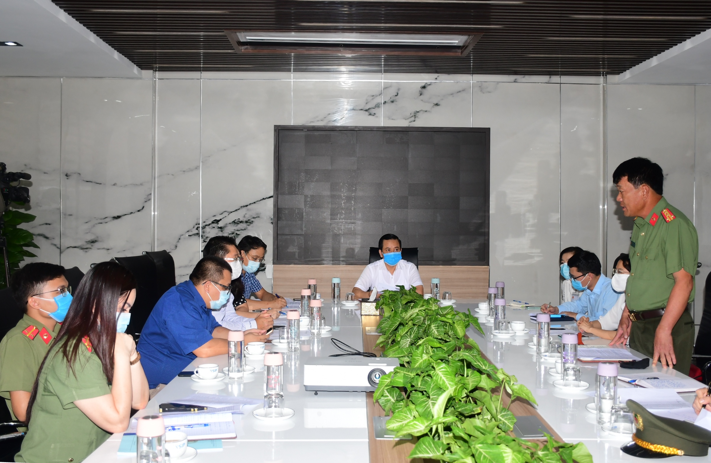 Kiểm tra công tác phòng, chống dịch bệnh COVID-19 tại Khu đô thị, công nghiệp và dịch vụ VSIP Hải Phòng